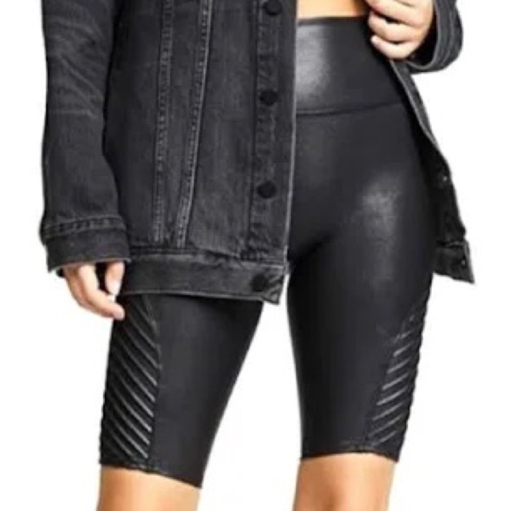 NEW!! SPANX XS Faux Leather Shaping Shorts ~SEXY & SNATCHED! (NO tags NO Tummy!) - Picture 4 of 10